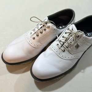 Footjoy DryJoys Tour Shoes, White, 11.5, Medium width